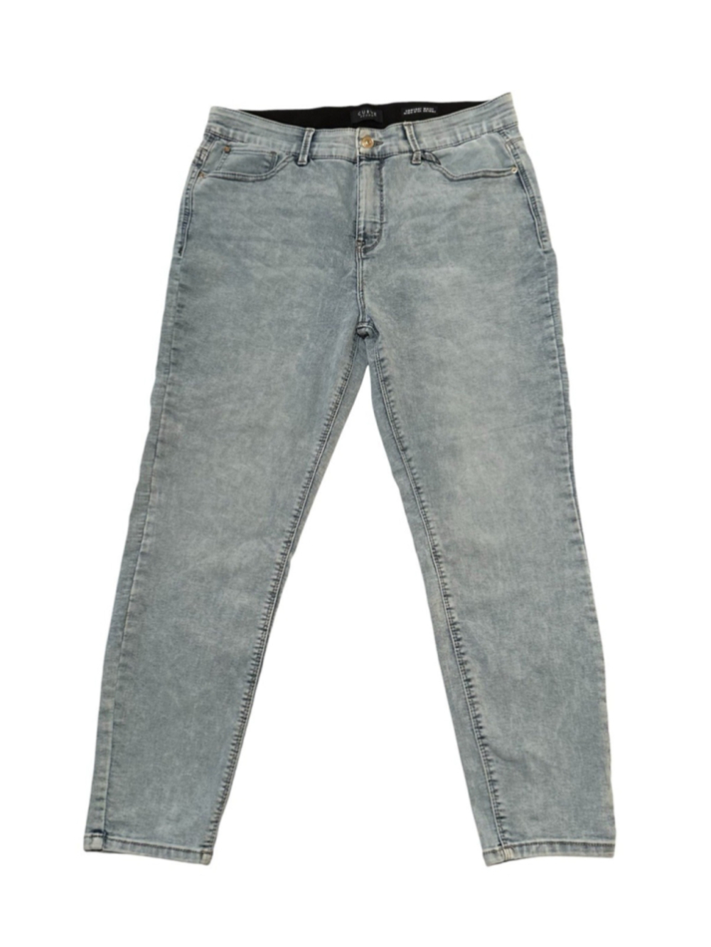 Curve Appeal Jeans High Rise Skinny Womens 14 / 32 (32X29.5) Light Blue NWOT
